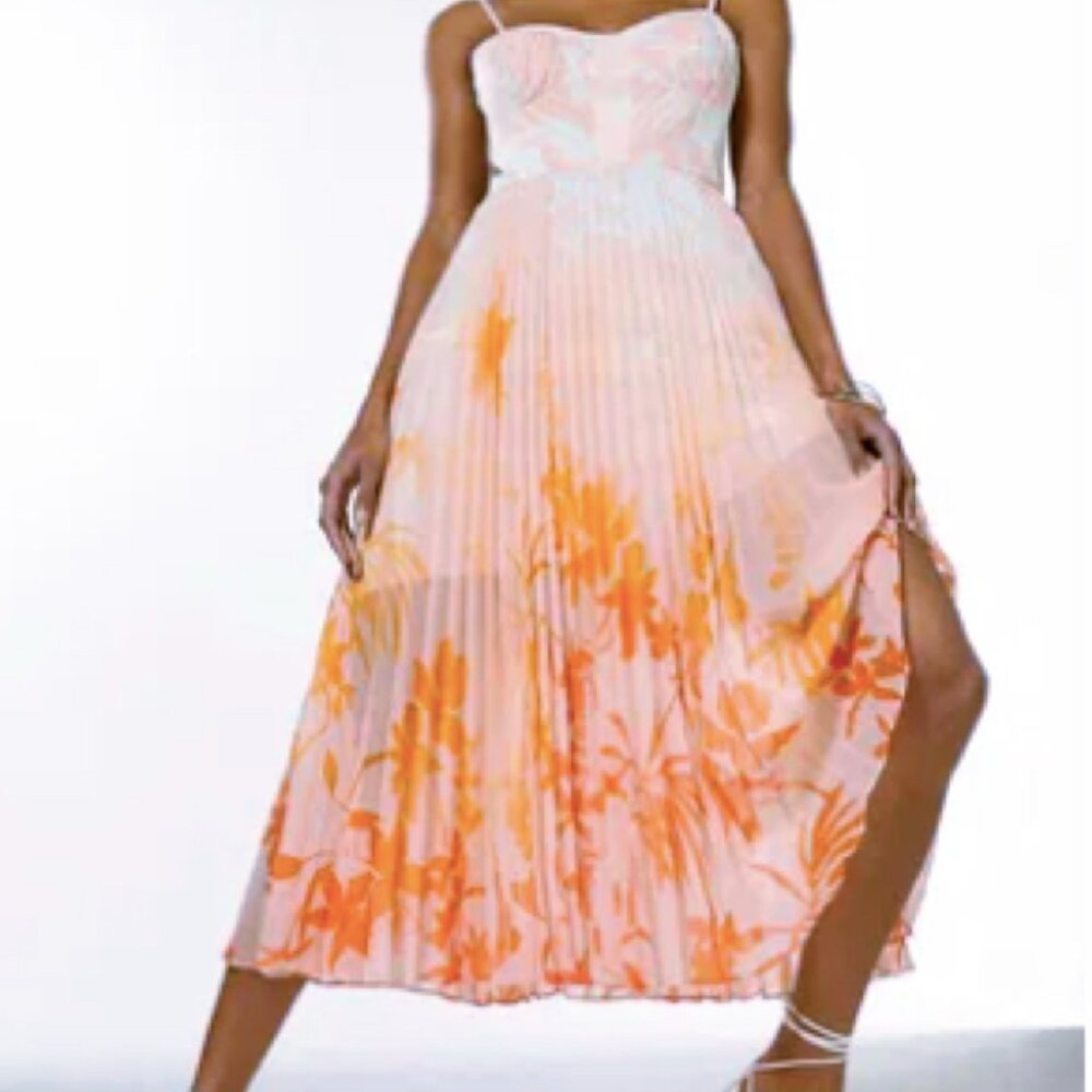 Karen Millen Floral Dress US8/US12 NWT